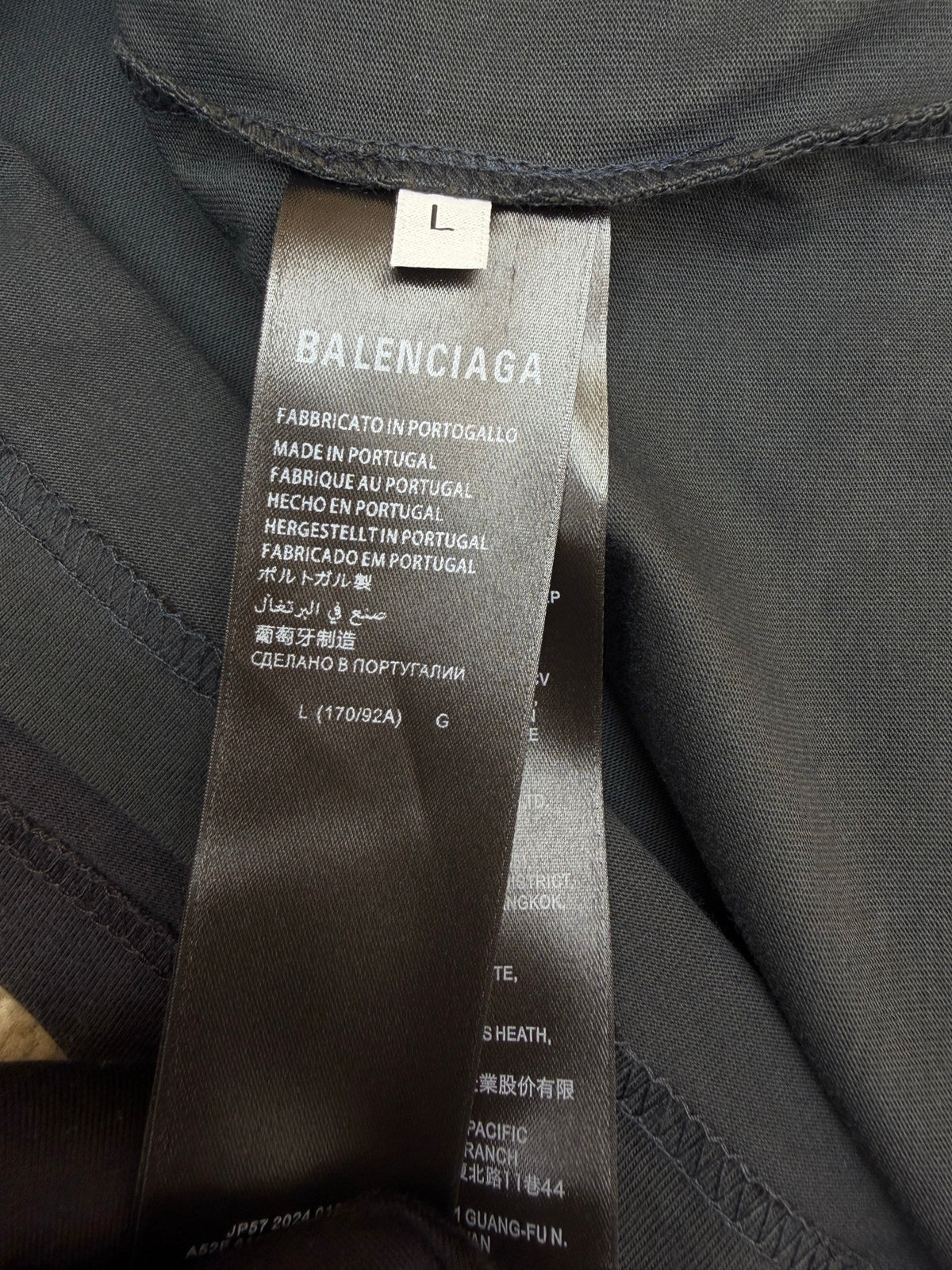 Balenciaga Distressed Layered Long Sleeve T-Shirt