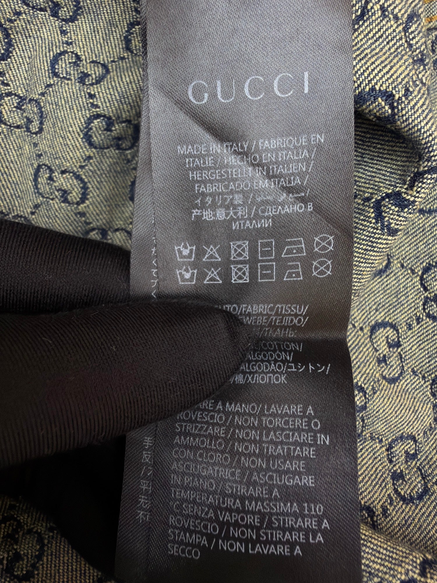 Gucci GG Cotton Denim Jacquard Shirt