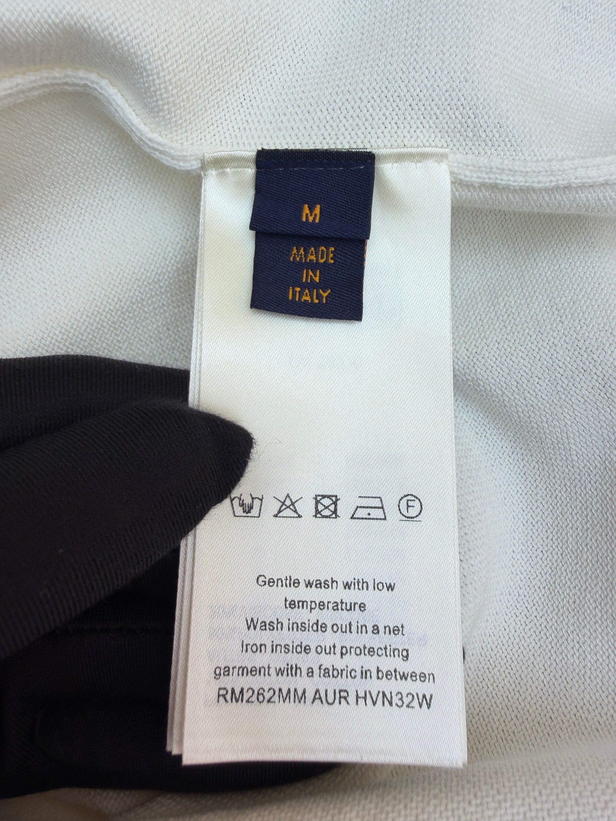 LV 1AK6ZF Short-Sleeved Signature Patch Crewneck