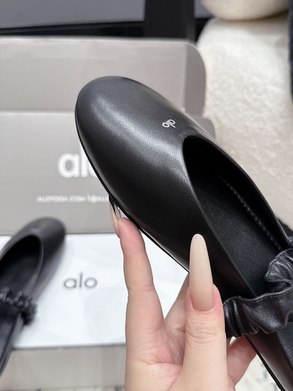 ALO Ballet Mule in Calfskin