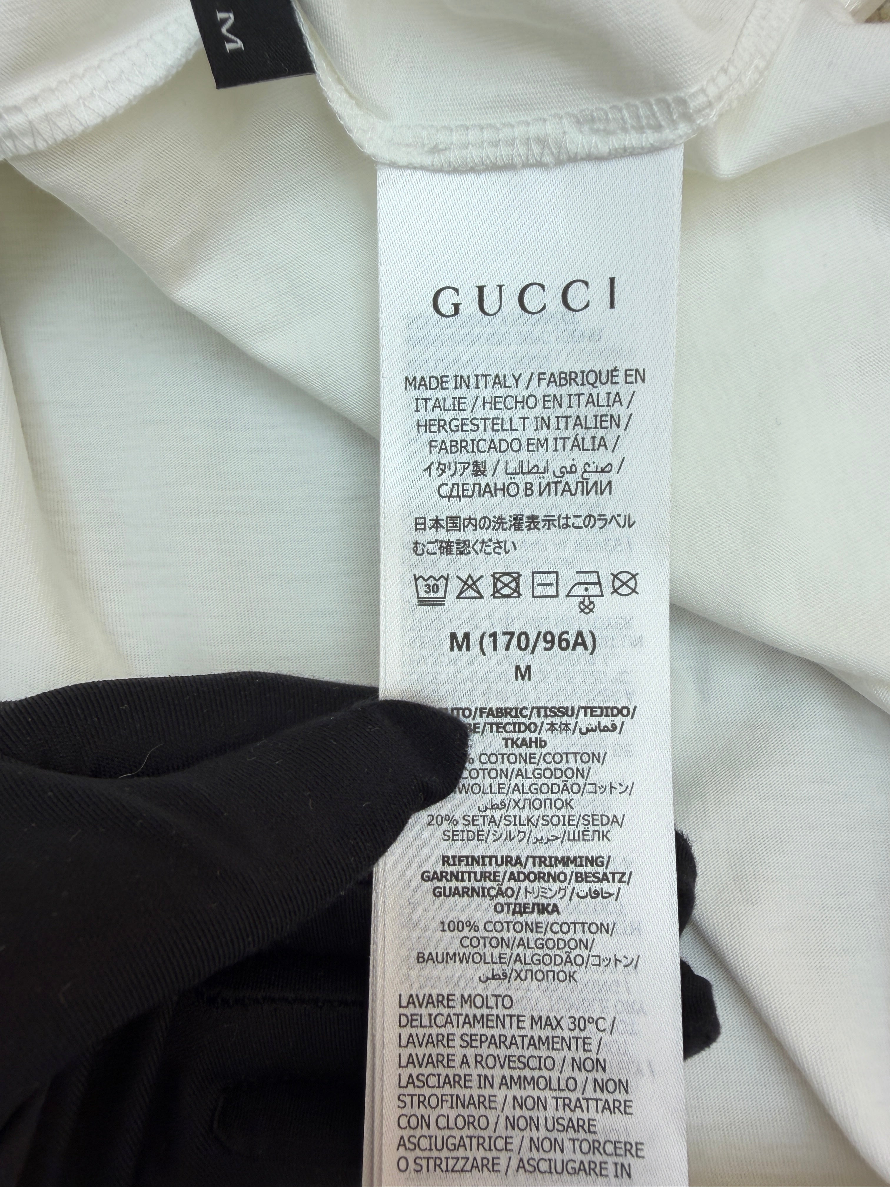 Gucci Silk Blend Jersey T-Shirt With Print