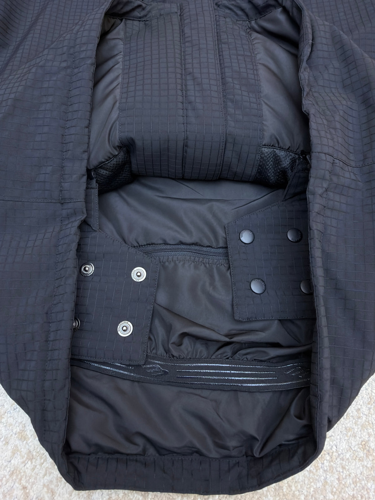 Balenciaga Oversized Distressed Cotton-ripstop Hooded Bomber Jacket