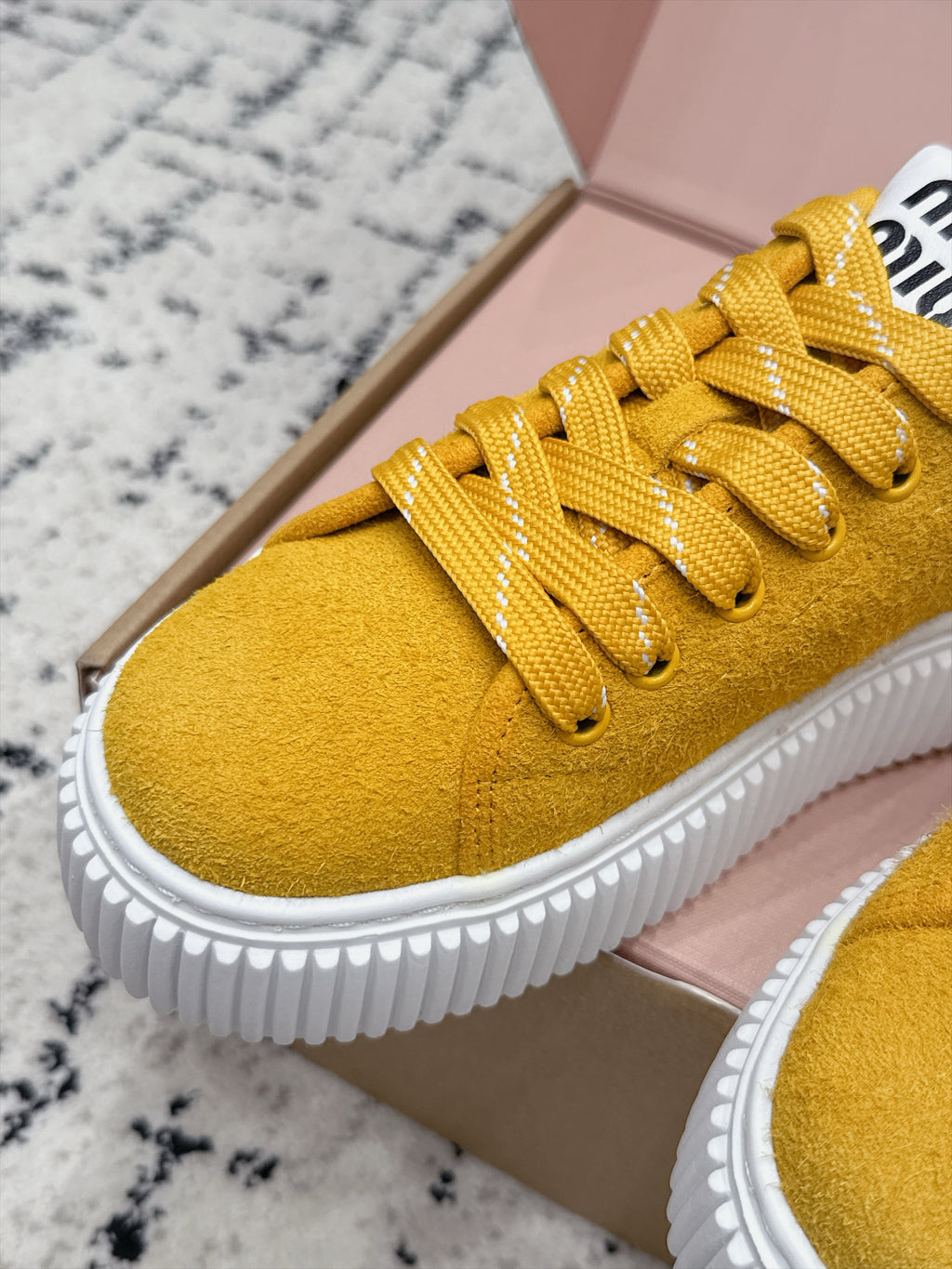 Miu Miu Suede Sneaker
