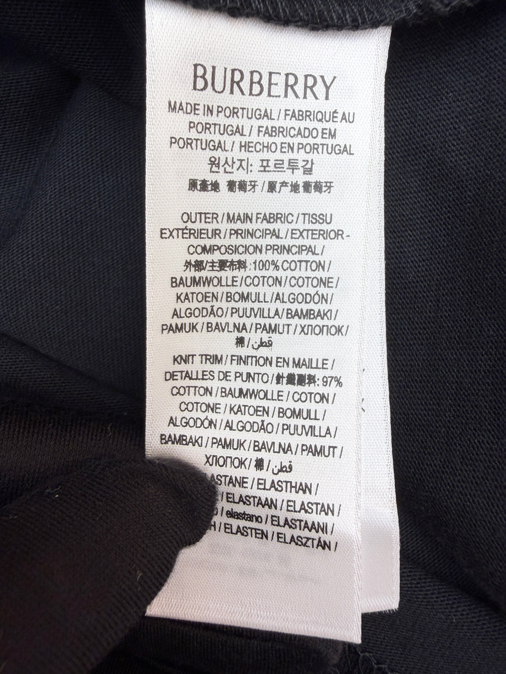 Burberry Logo Cotton T-shirt