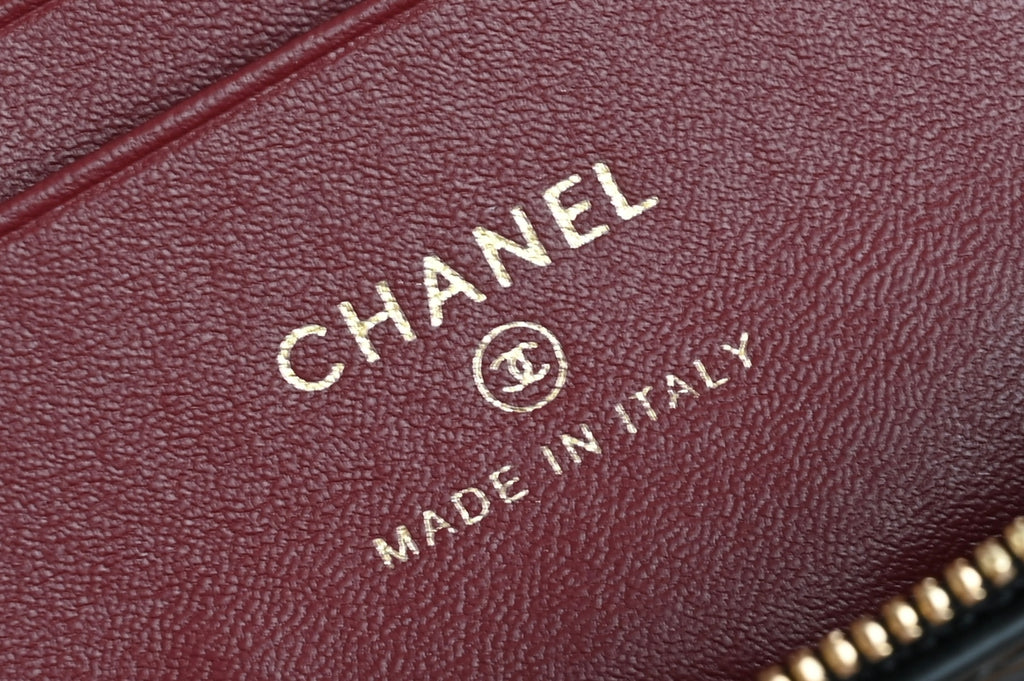 Chanel Vanity with Chain in Croc Embossed Calfskin