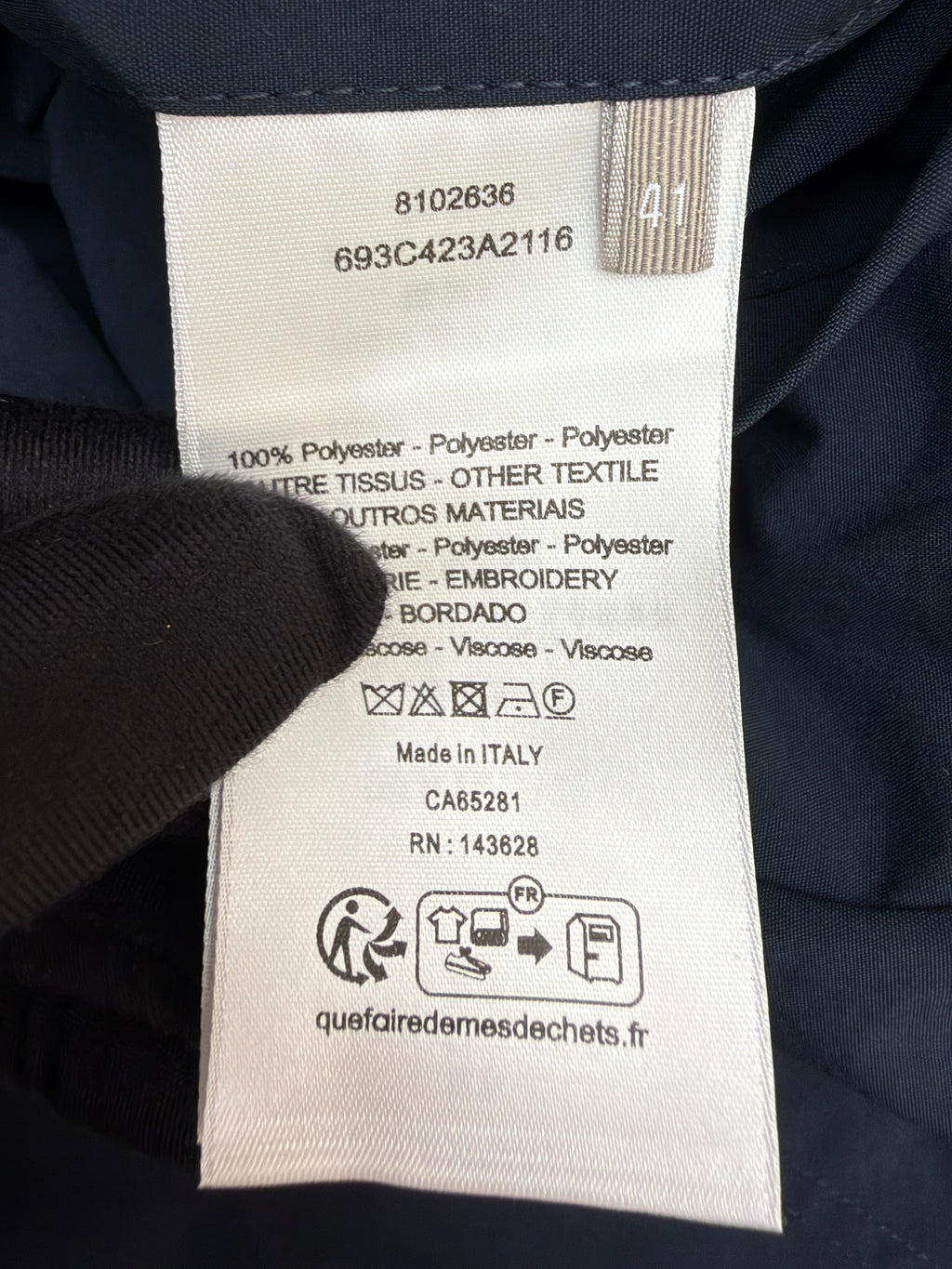Dior Windbreaker with Montaigne Embroidery