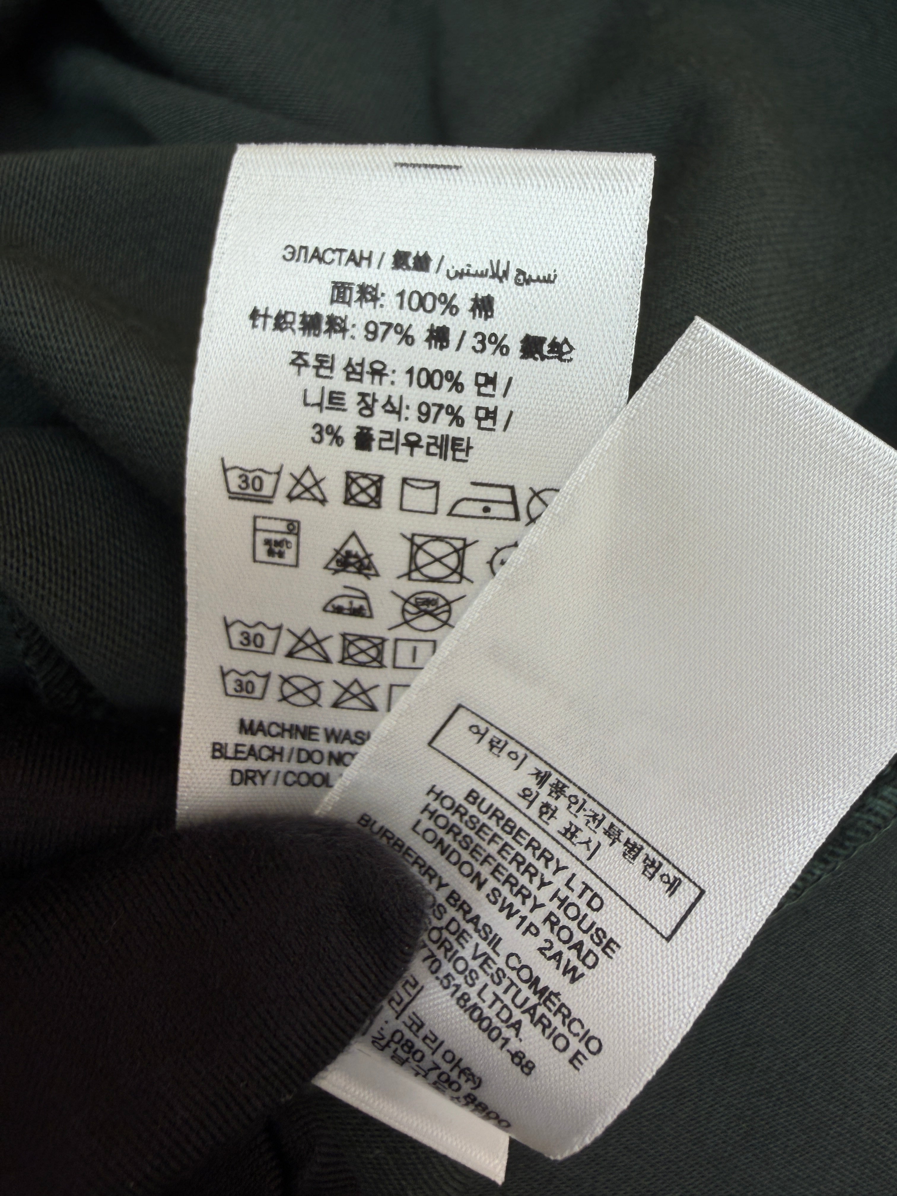 Burberry Long-sleeve Logo Cotton T-shirt