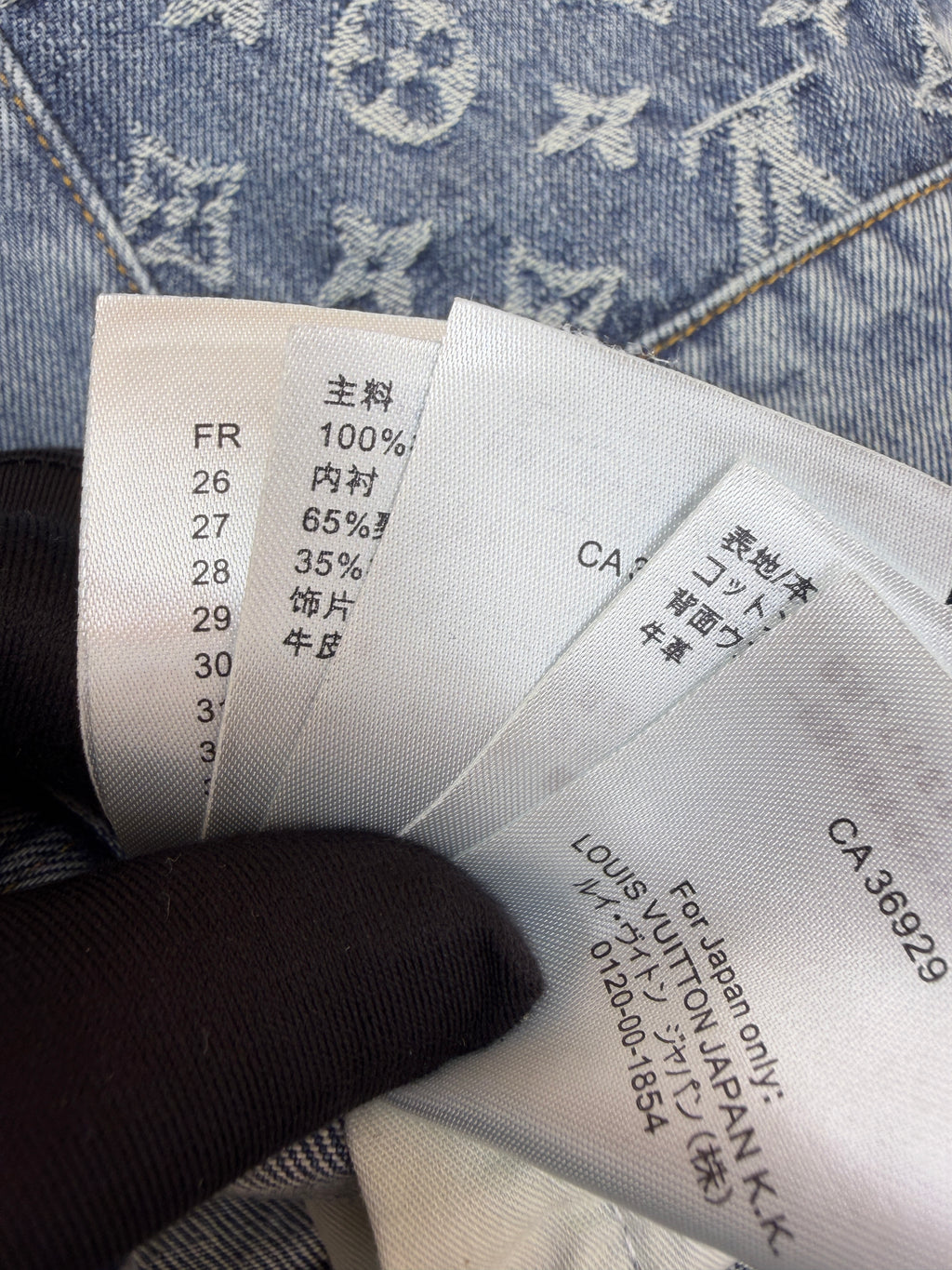 LV 1AKCOL Signature Patchwork Denim Pants