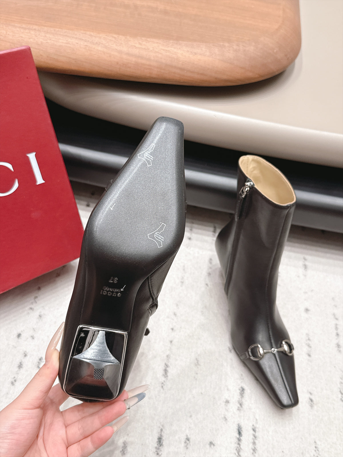 Gucci Vittoria Bootie in Nappa Leather