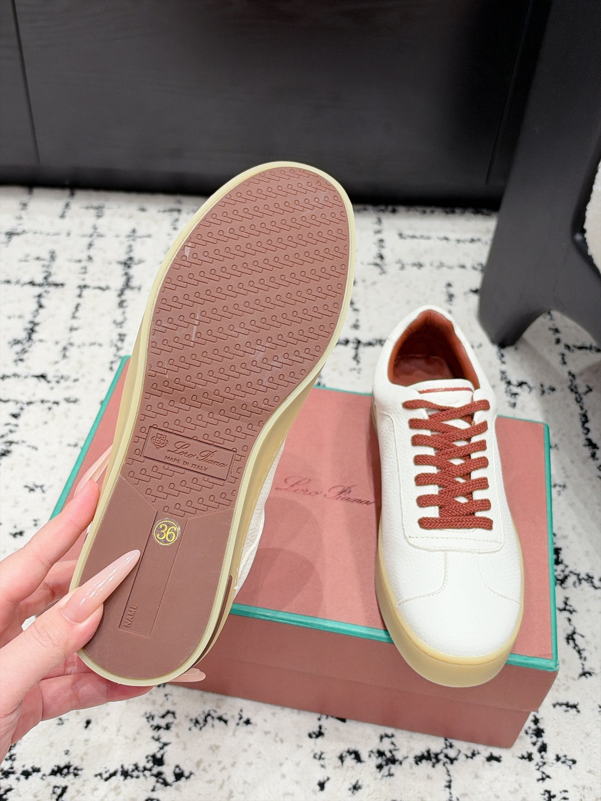 Loro Piana 70's Walk Leather Sneaker