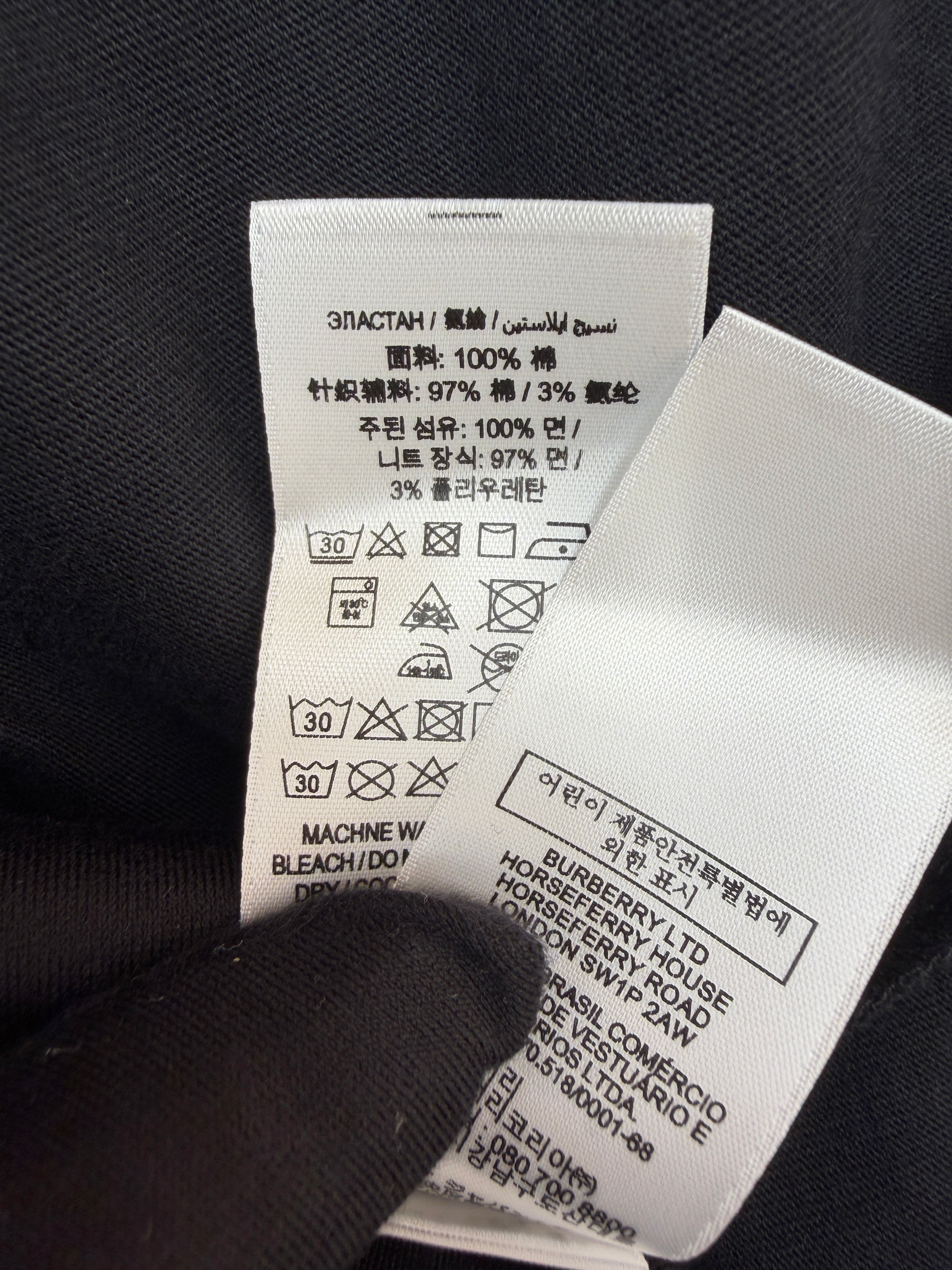 Burberry Logo Cotton T-shirt