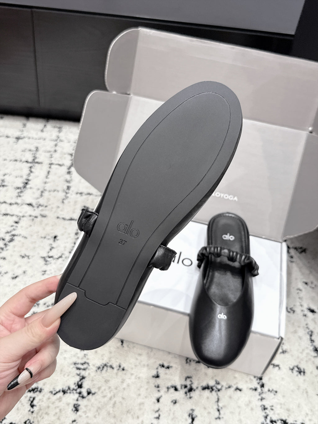 ALO Ballet Mule in Calfskin