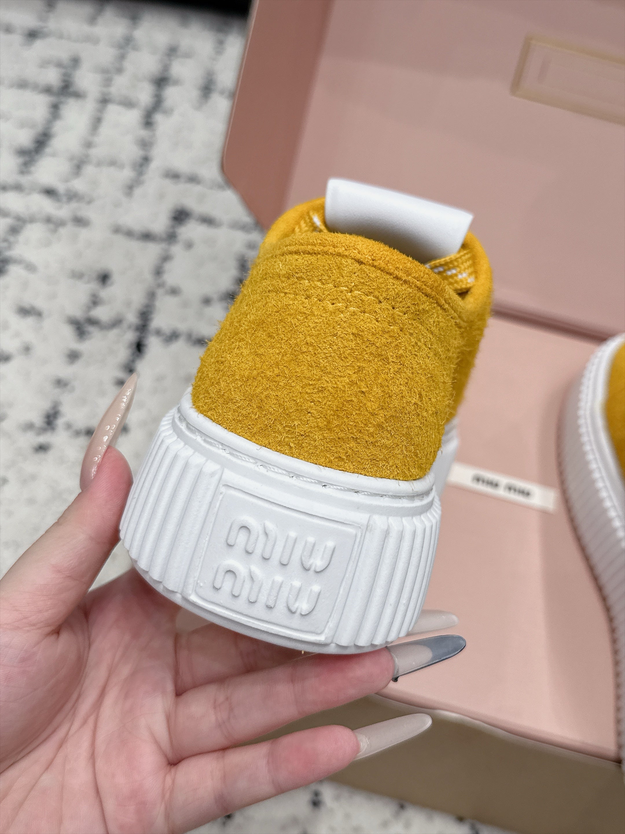 Miu Miu Suede Sneaker