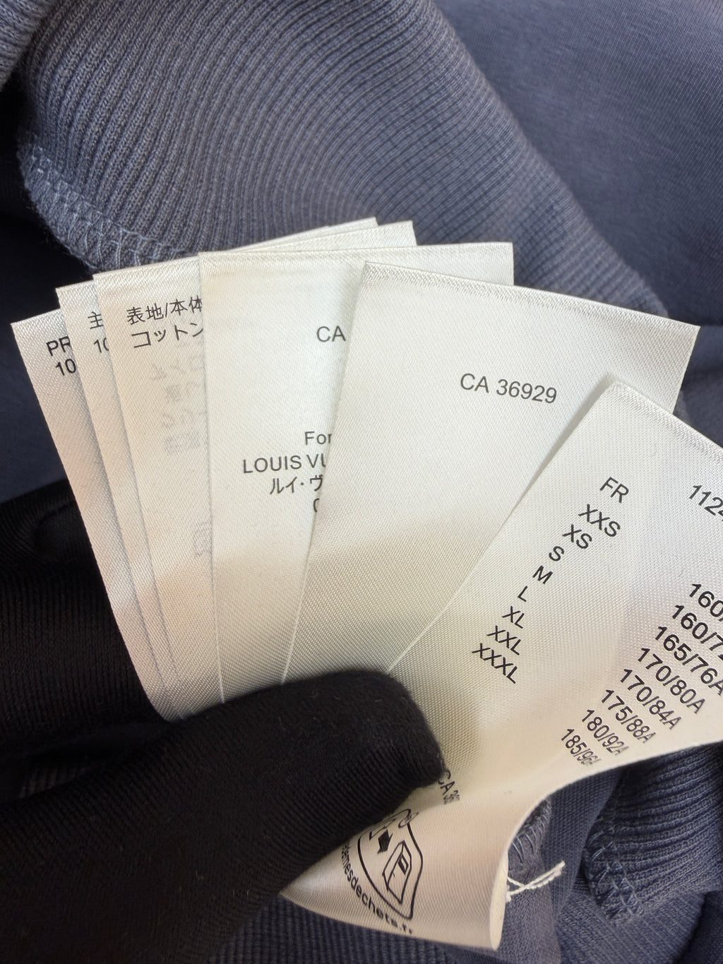 LV 1AFRB1 Embroidered Jersey Jacket with Zipper and Hood