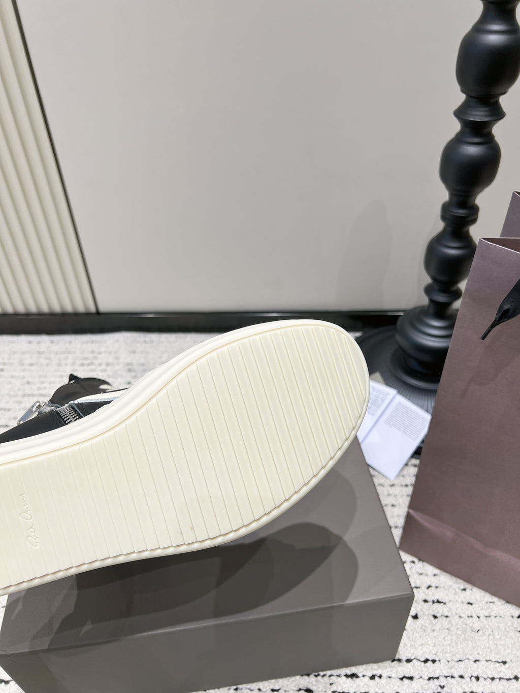 Rick Owens Geobasket Leather Sneakers