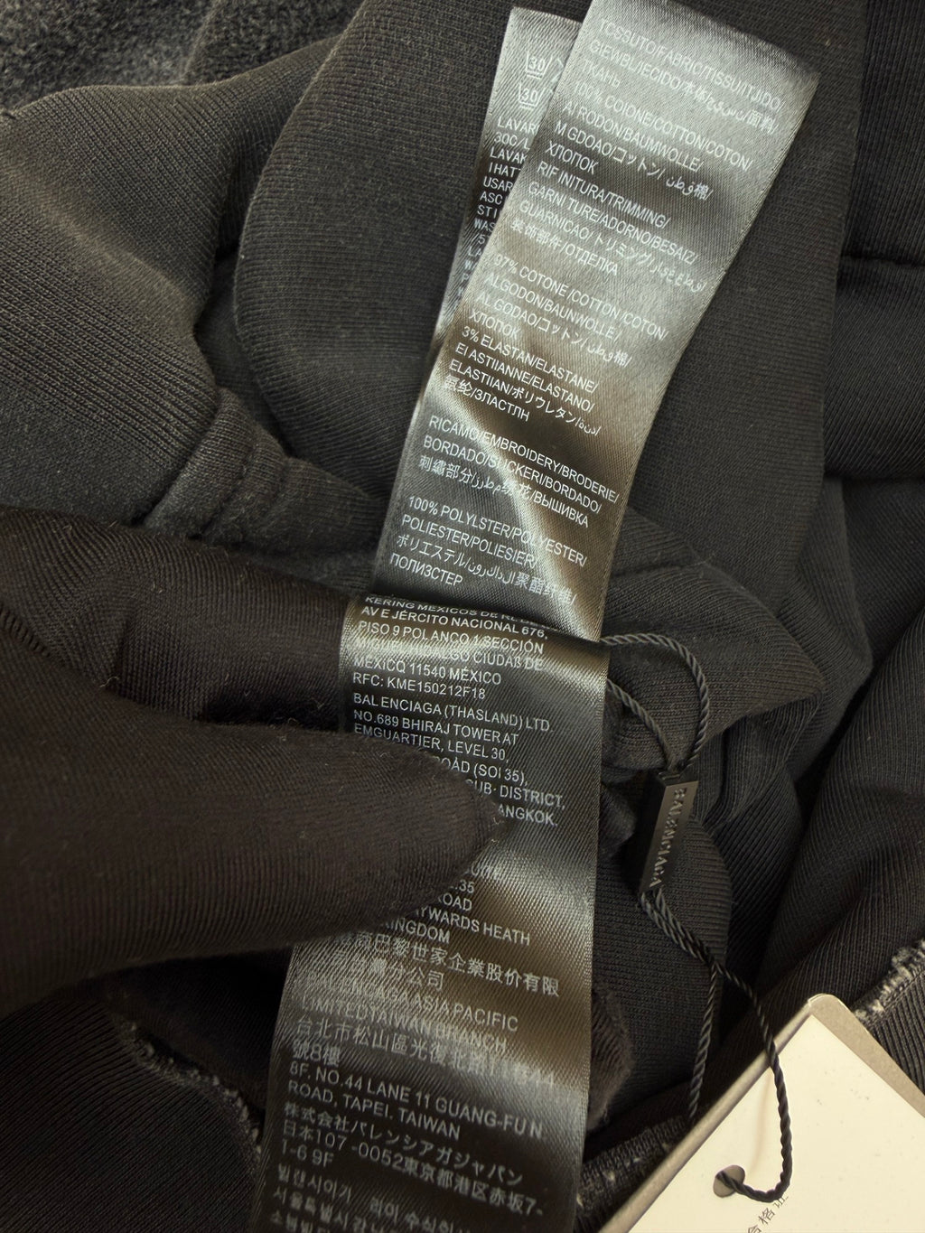 Balenciaga Political Campaign Inside-Out Zip-Up Hoodie