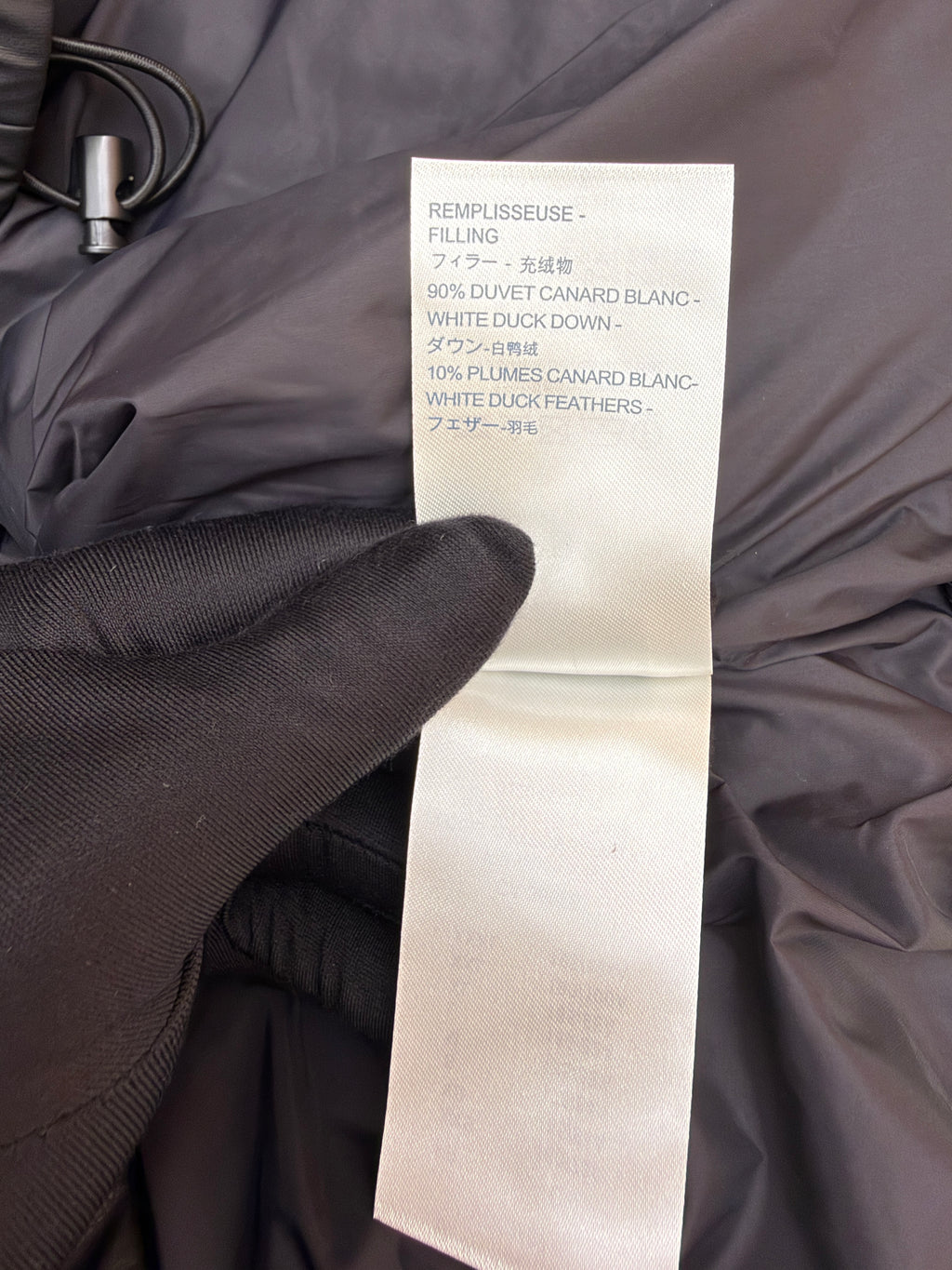 LV 1AAUZG Print Embossed Hooded Down Jacket