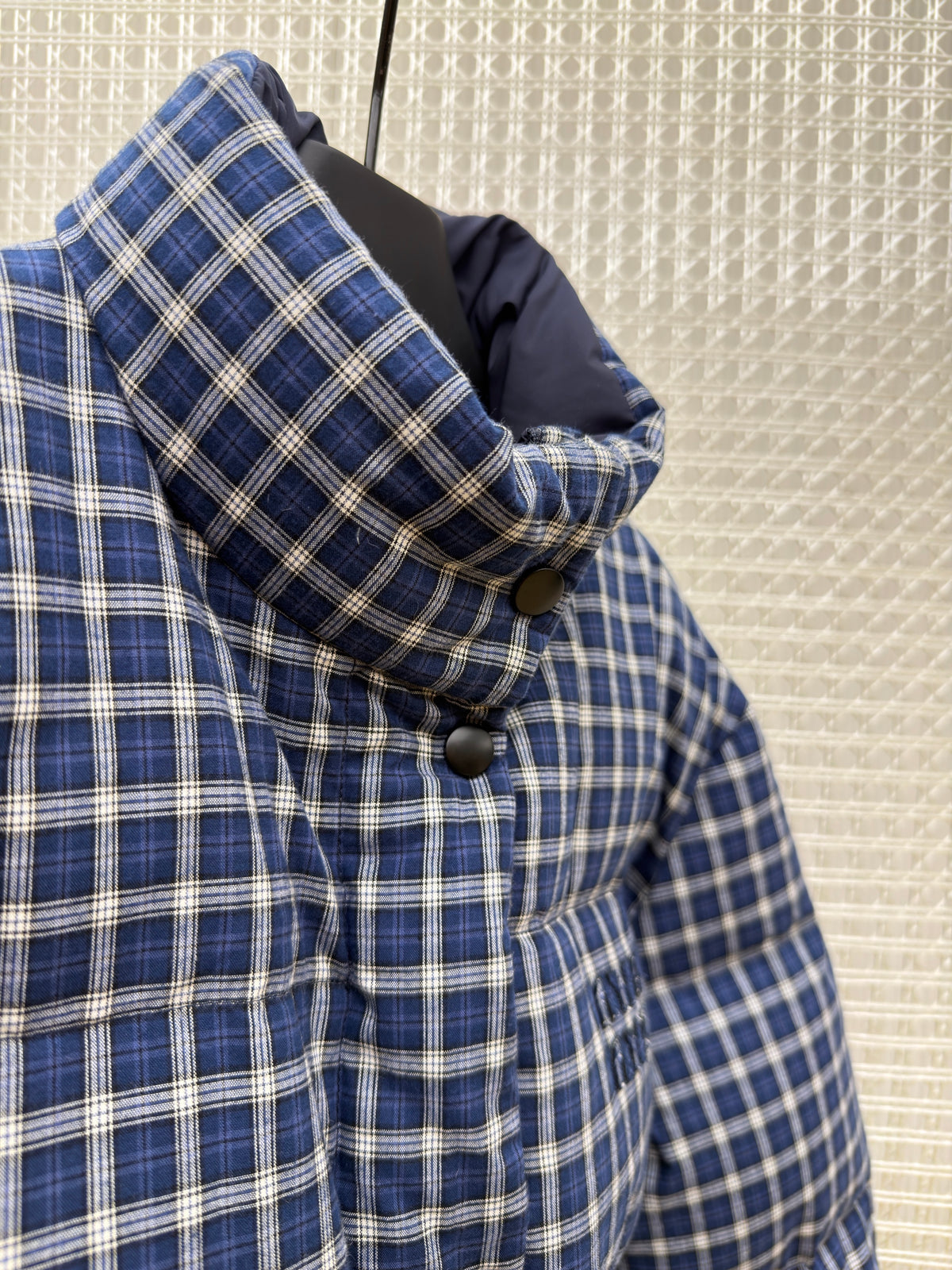 Miu Miu Reversible Flannel Down Jacket