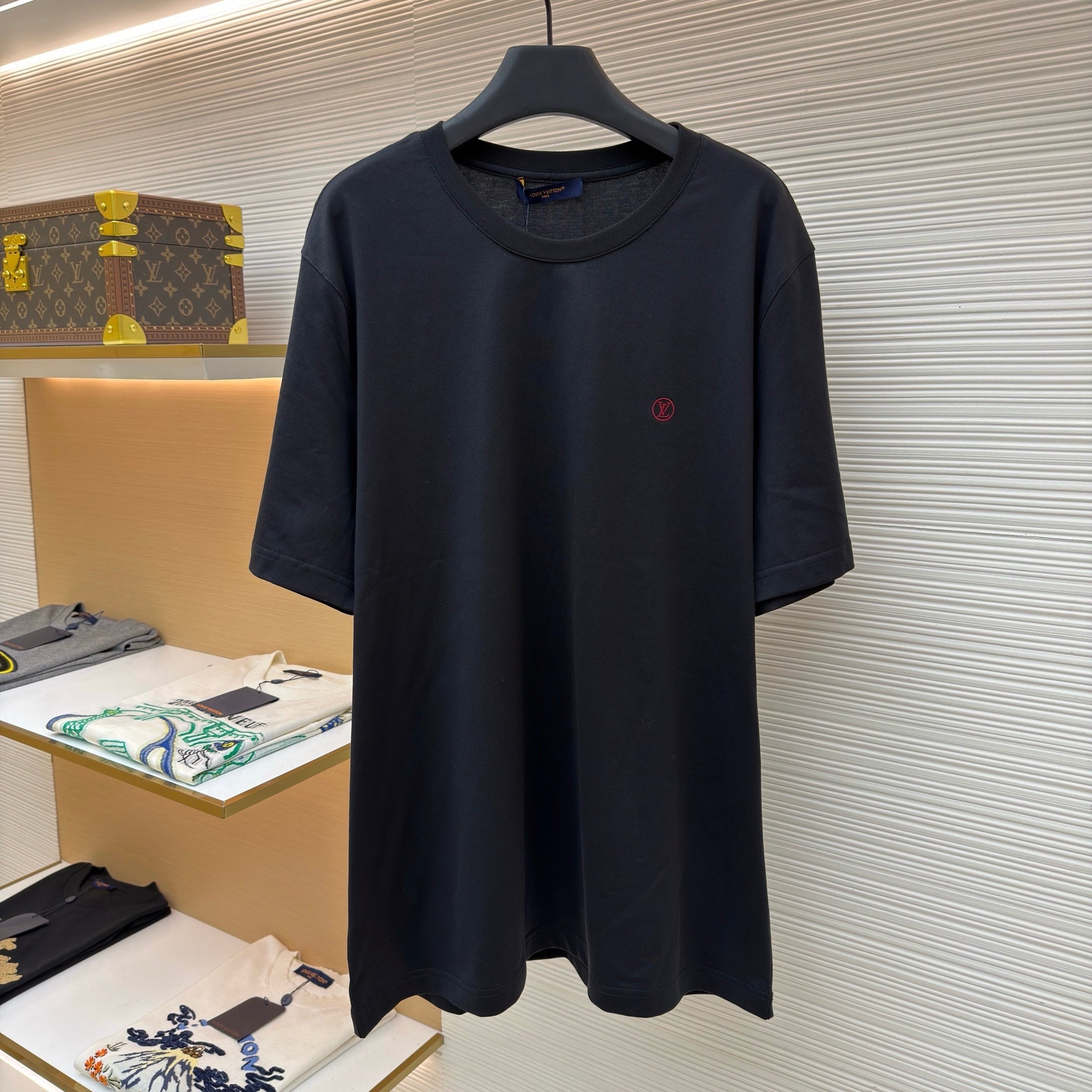 LV 1A1SA5 Classic Logo Cotton T-Shirt