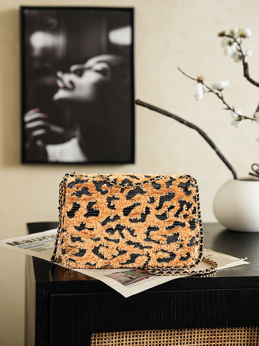Chanel Small Flap Bag in Seguins AS4561