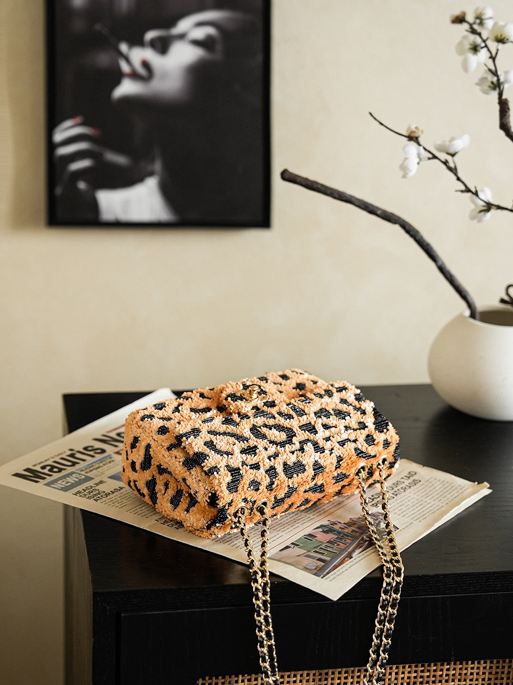 Chanel Small Flap Bag in Seguins AS4561