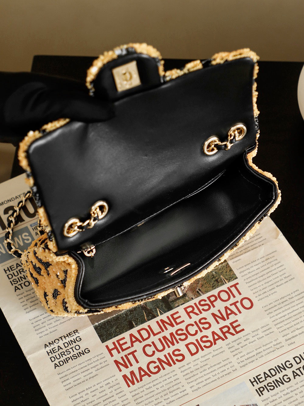 Chanel Small Flap Bag in Seguins AS4561