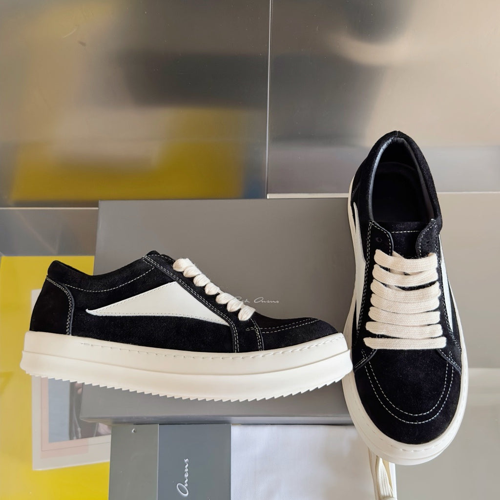 Rick Owens DRKSHDW Temple Vintage Low Sneakers in Calf