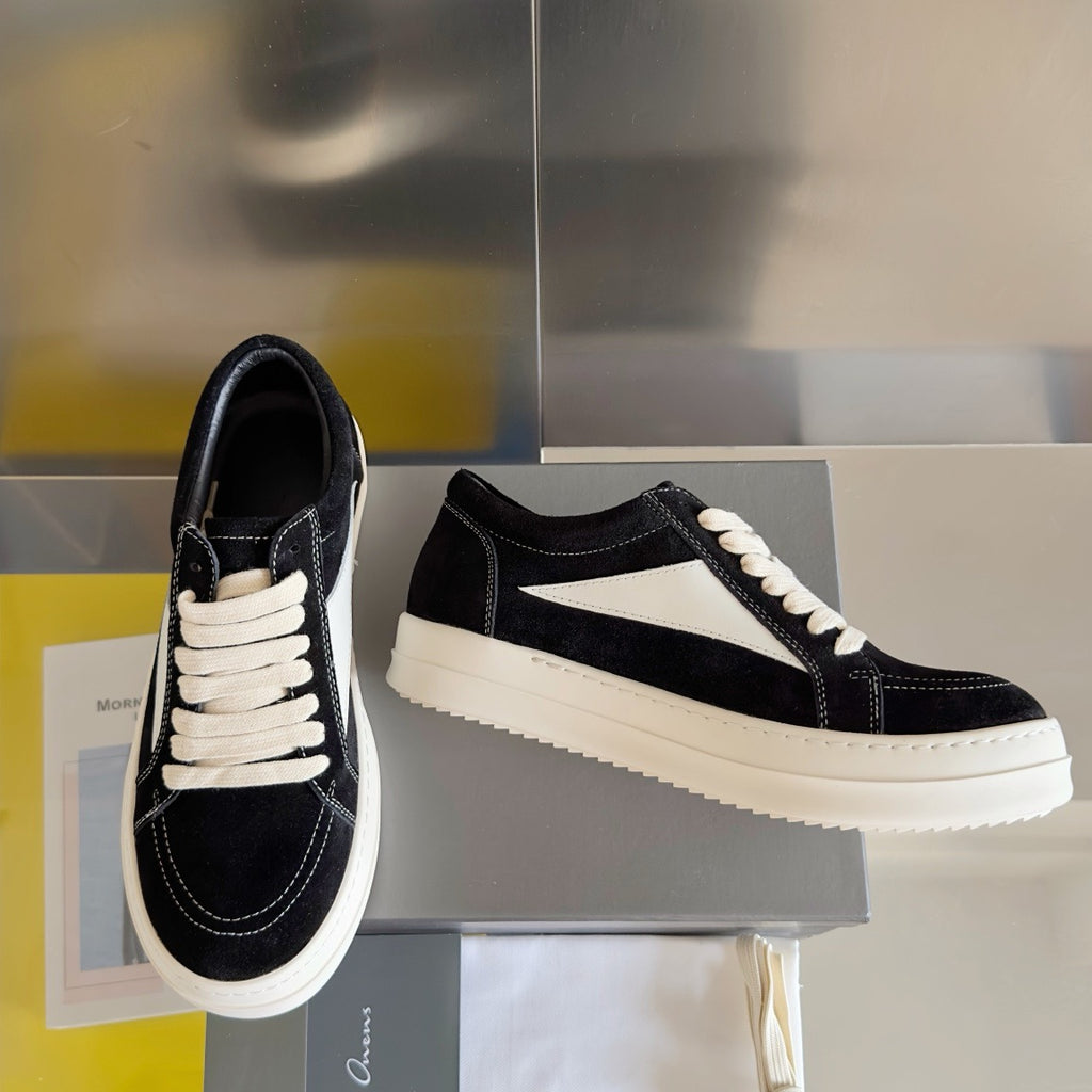 Rick Owens DRKSHDW Temple Vintage Low Sneakers in Calf