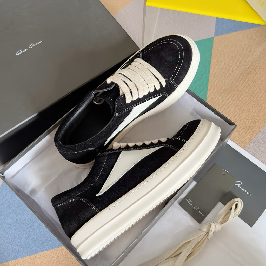Rick Owens DRKSHDW Temple Vintage Low Sneakers in Calf