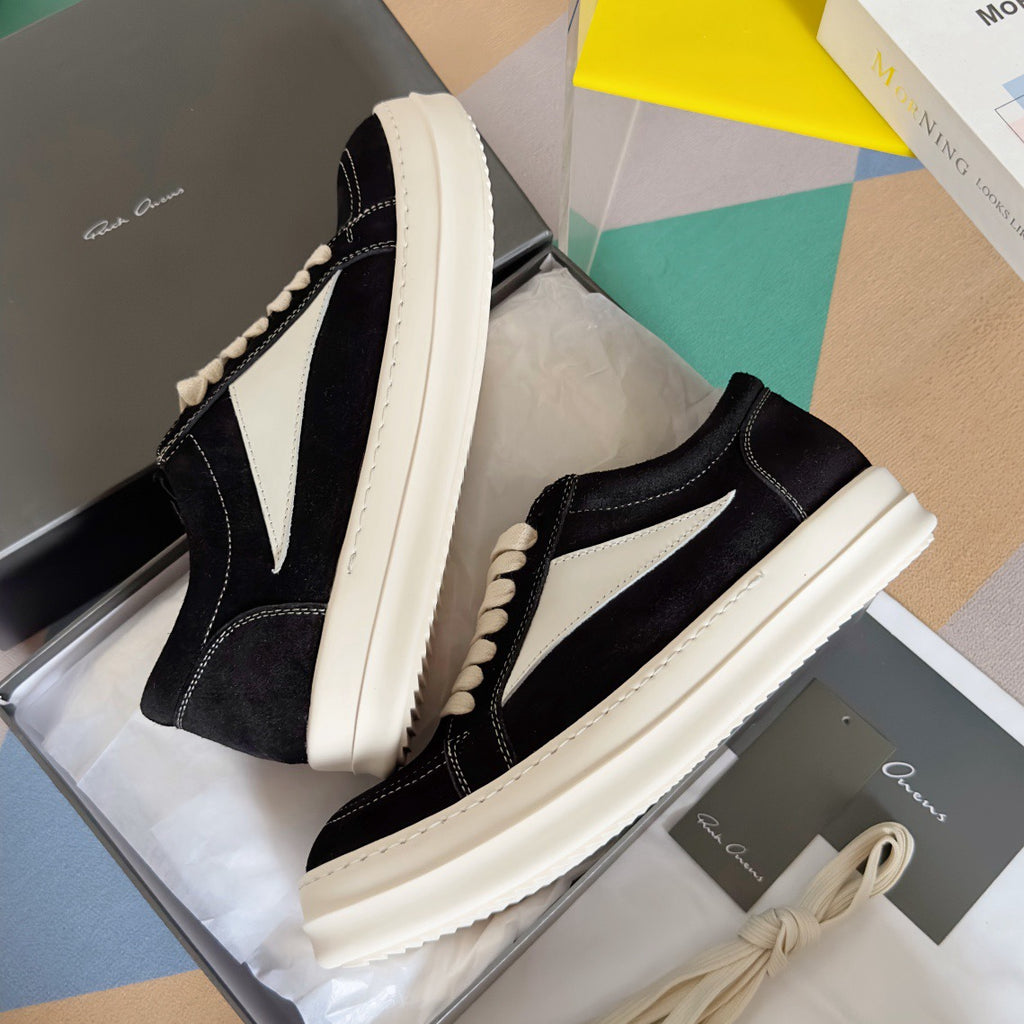 Rick Owens DRKSHDW Temple Vintage Low Sneakers in Calf