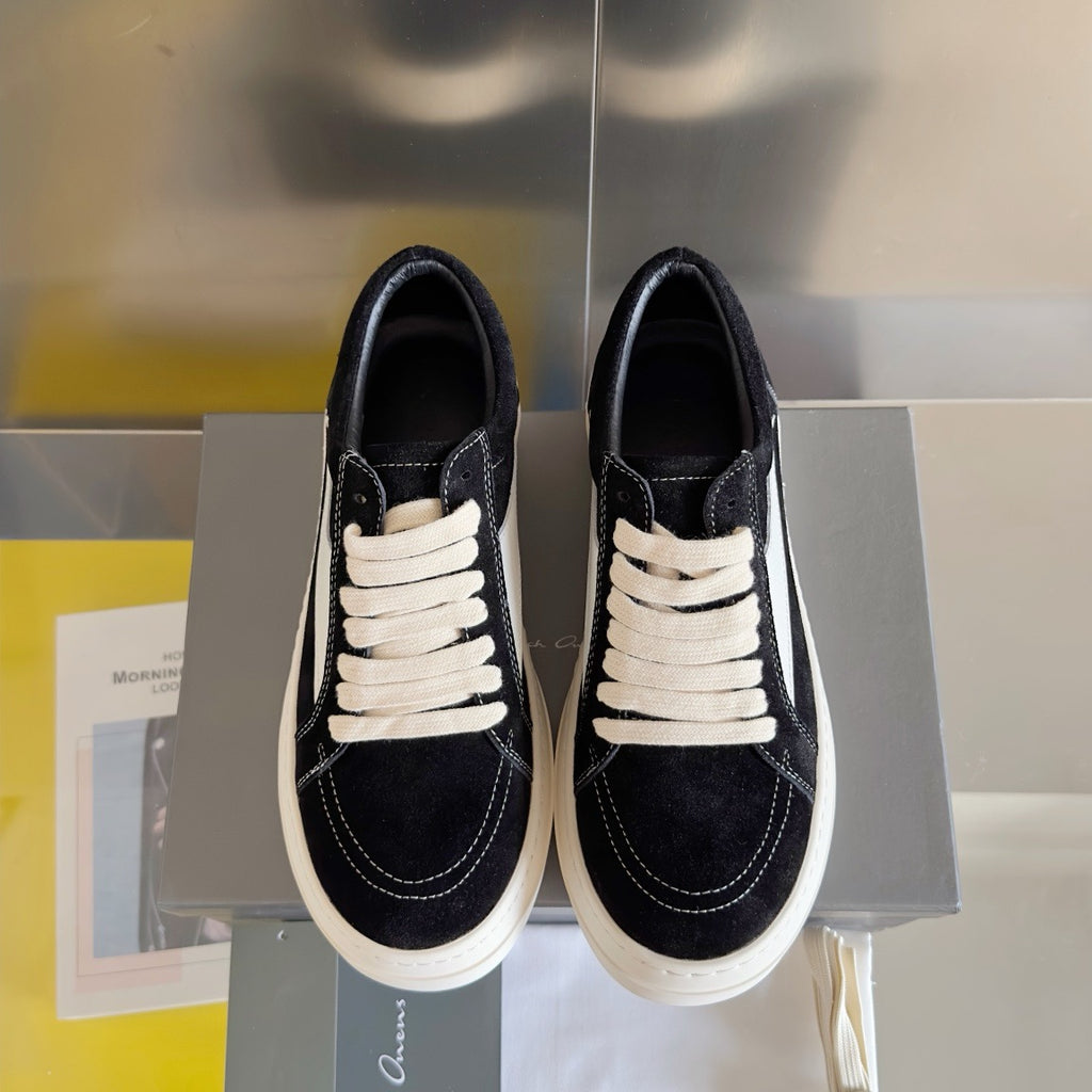 Rick Owens DRKSHDW Temple Vintage Low Sneakers in Calf