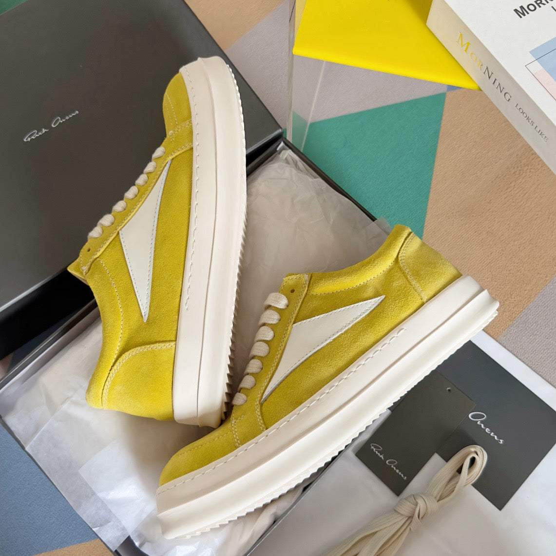 Rick Owens DRKSHDW Temple Vintage Low Sneakers in Calf