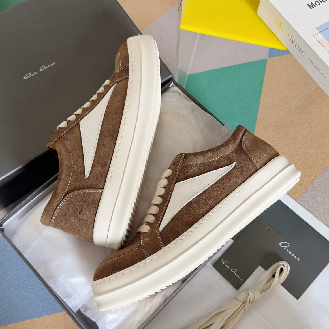 Rick Owens DRKSHDW Temple Vintage Low Sneakers in Calf