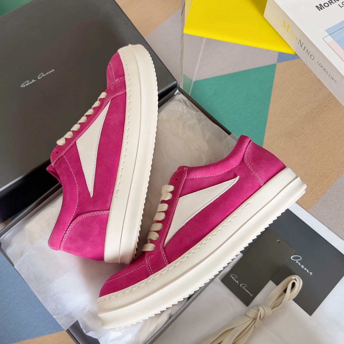 Rick Owens DRKSHDW Temple Vintage Low Sneakers in Calf
