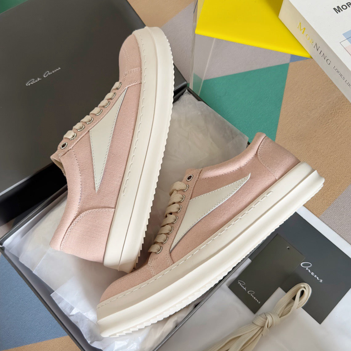 Rick Owens DRKSHDW Temple Vintage Low Sneakers in Canvas