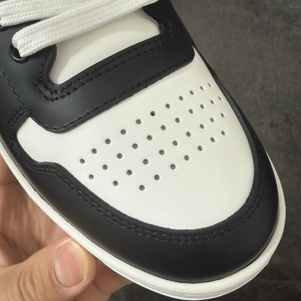 Prada Downtown Leather Low Top Sneakers