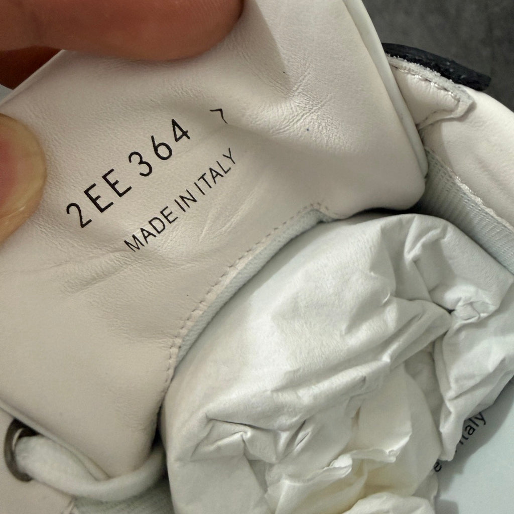 Prada Downtown Leather Low Top Sneakers