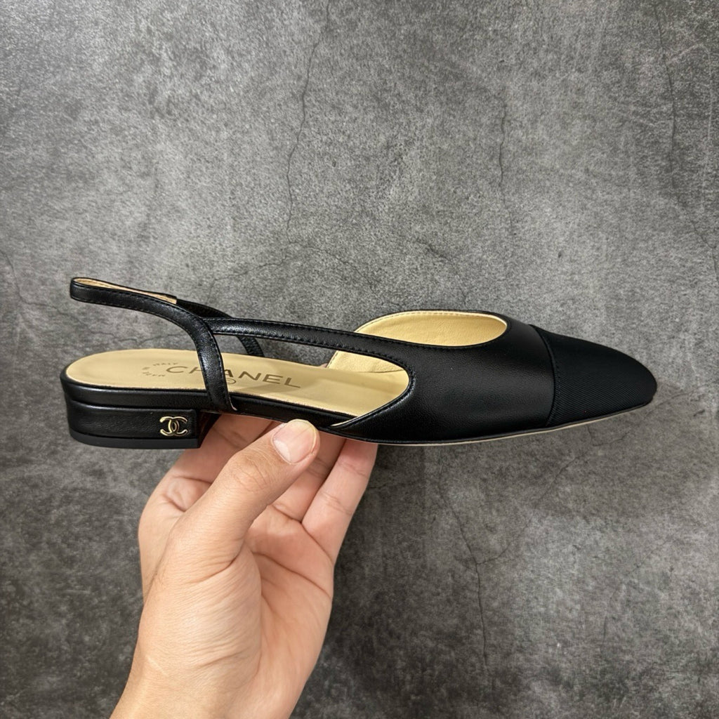 Chanel Slingbacks Flat in Goatskin