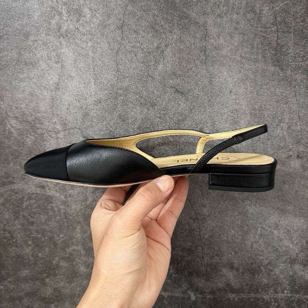 Chanel Slingbacks Flat in Goatskin