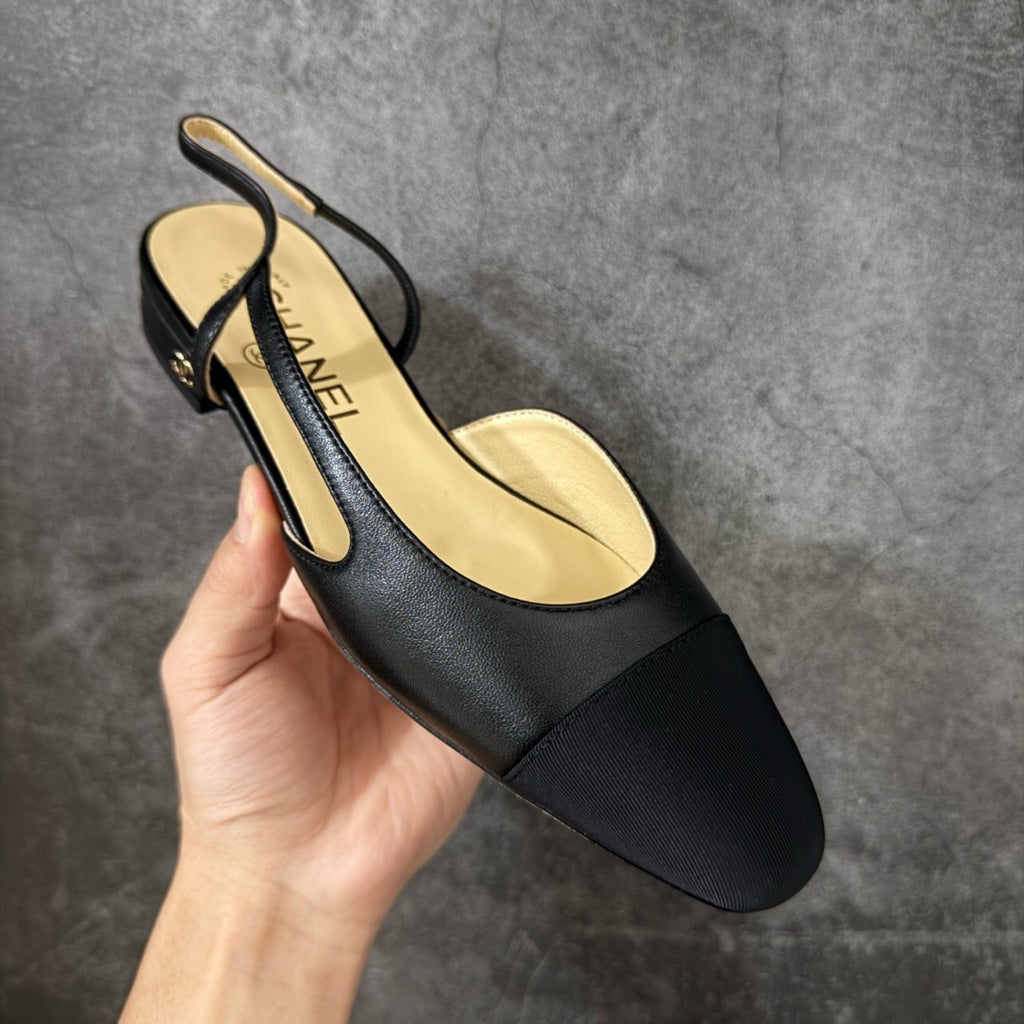 Chanel Slingbacks Flat in Goatskin