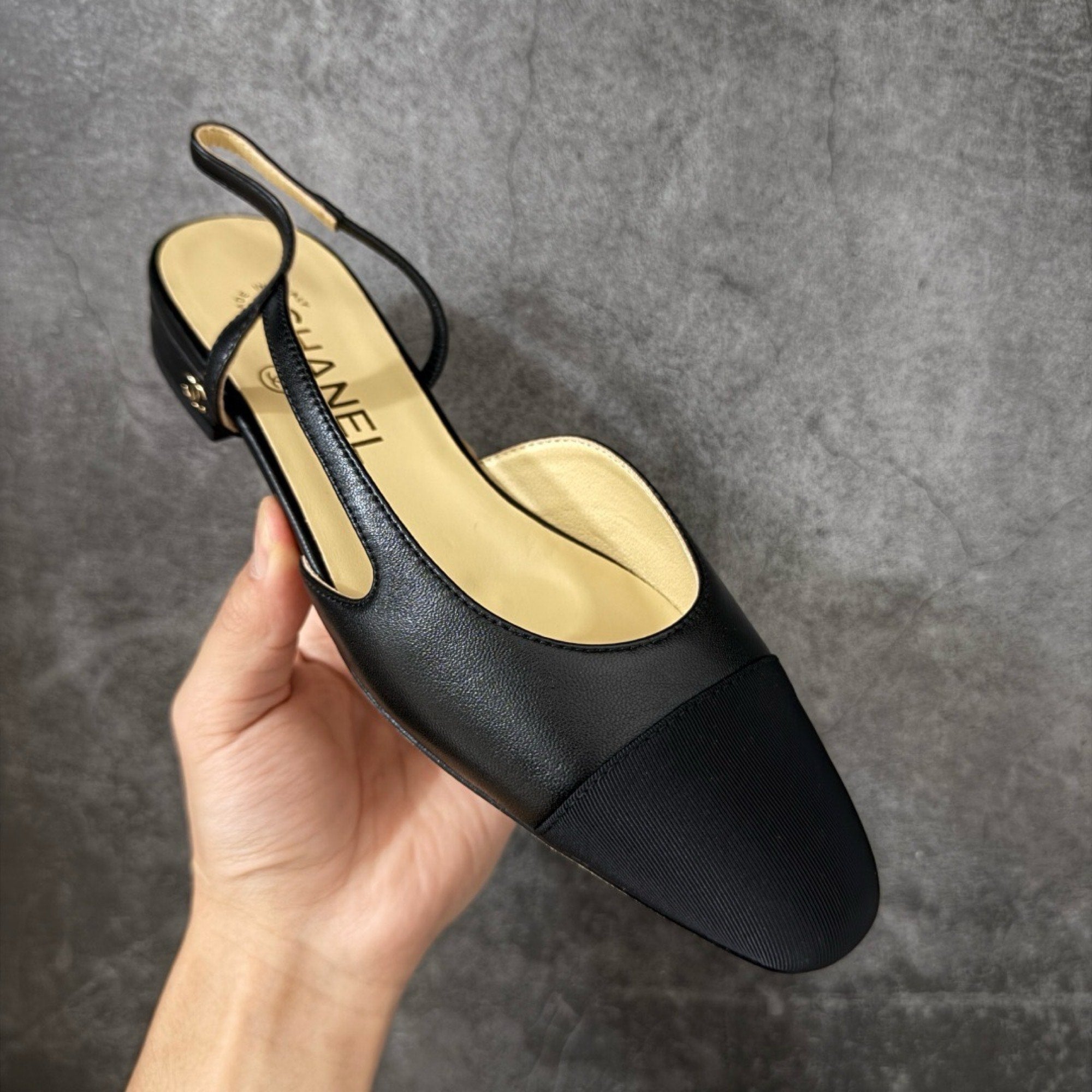 Chanel Slingbacks Flat in Goatskin