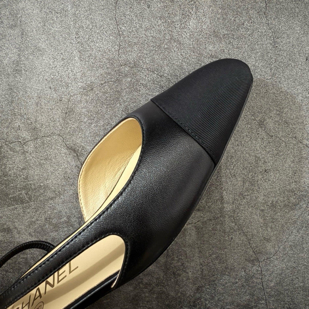 Chanel Slingbacks Flat in Goatskin