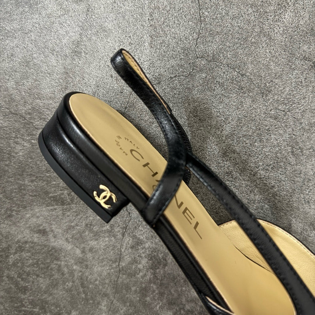 Chanel Slingbacks Flat in Goatskin