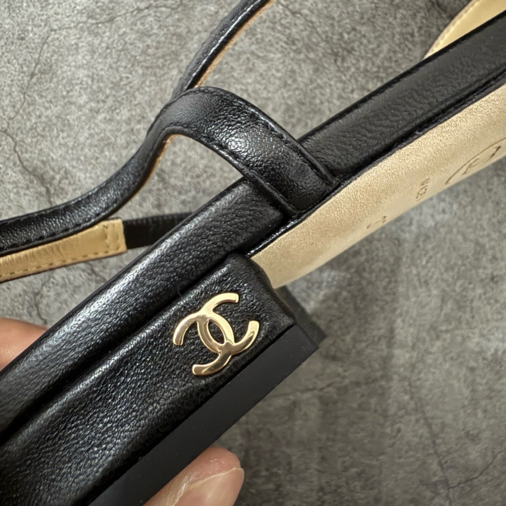 Chanel Slingbacks Flat in Goatskin