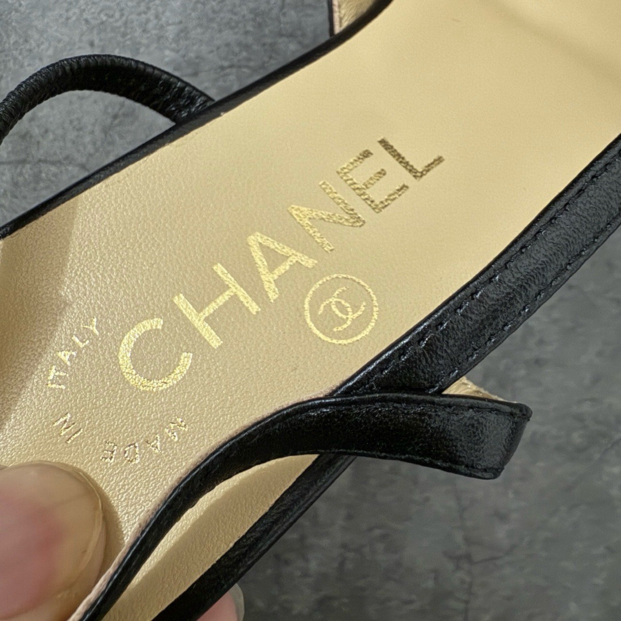 Chanel Slingbacks Flat in Goatskin
