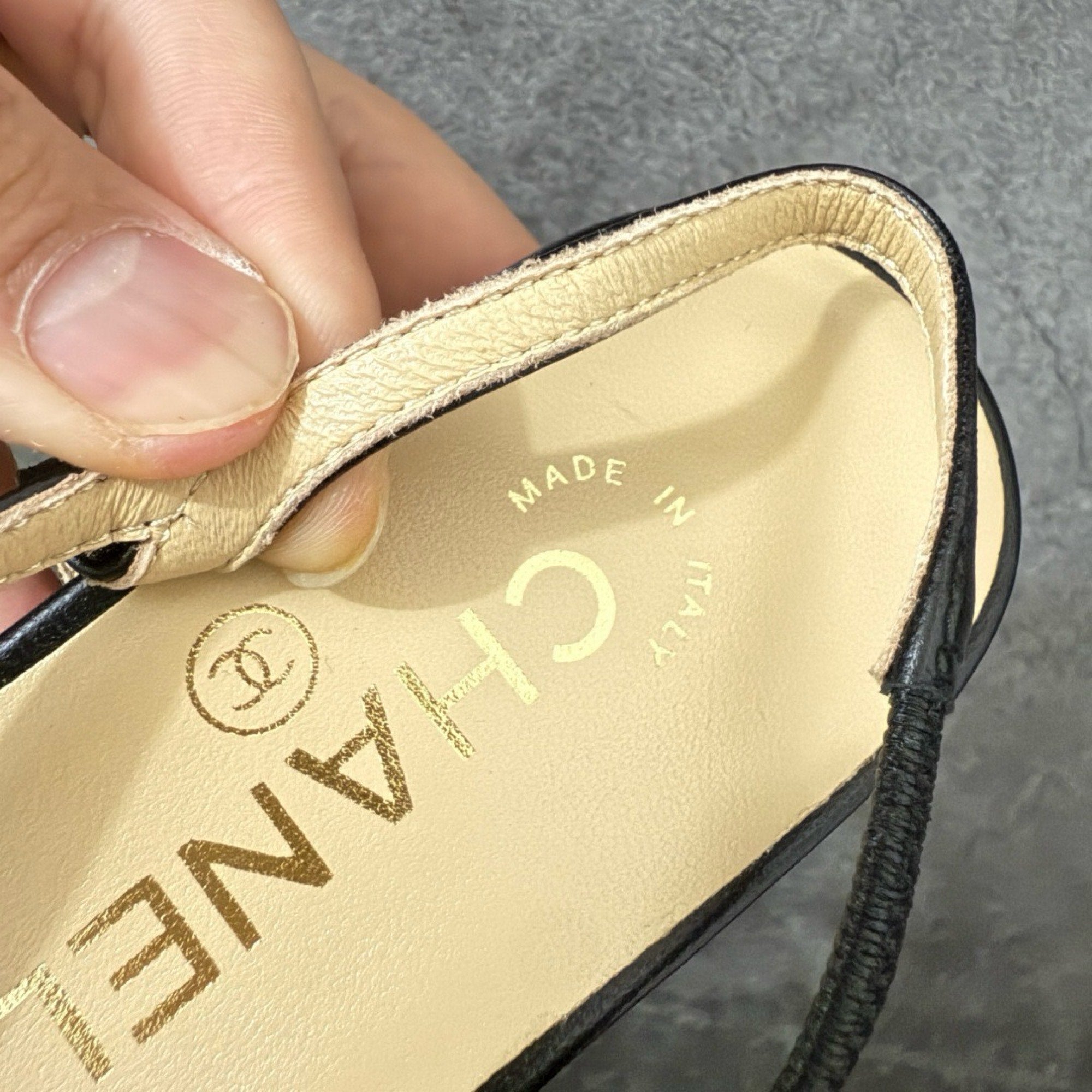 Chanel Slingbacks Flat in Goatskin