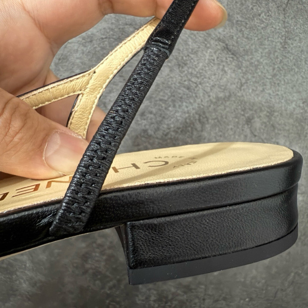 Chanel Slingbacks Flat in Goatskin