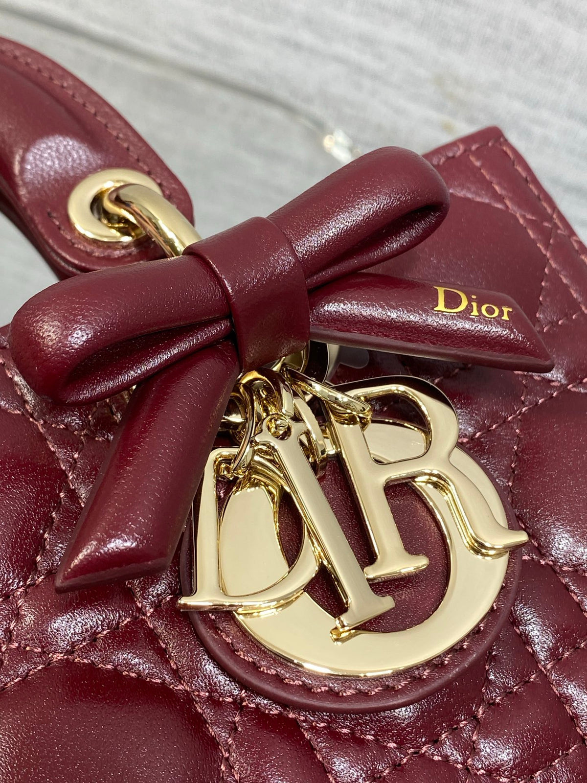 Dior Small Lady D-Joy Bag in Latte Cannage Lambskin