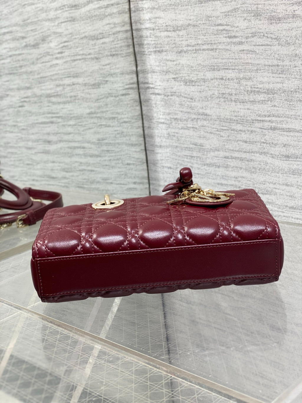 Dior Small Lady D-Joy Bag in Latte Cannage Lambskin