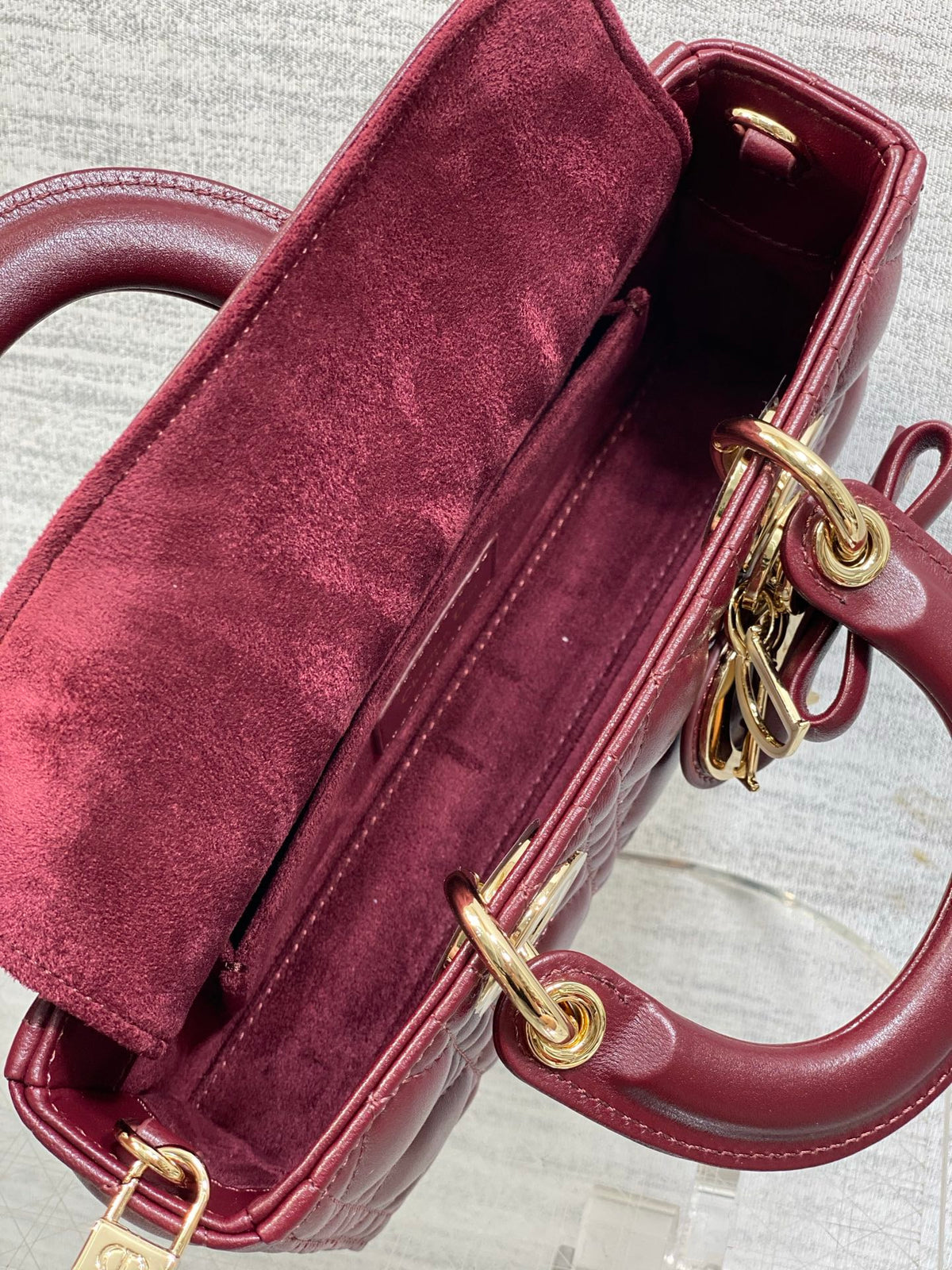 Dior Small Lady D-Joy Bag in Latte Cannage Lambskin